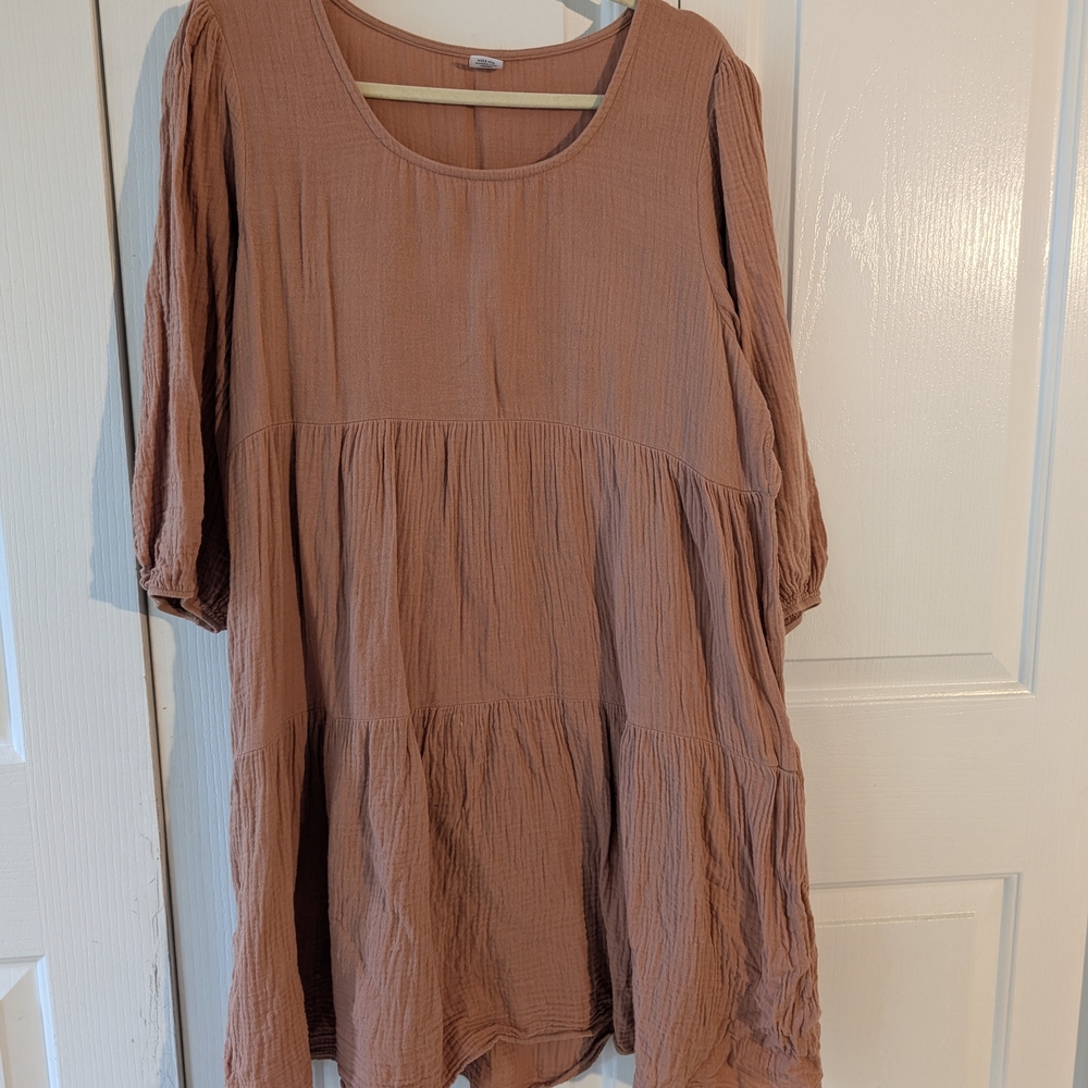 Elegant Brown Women's Dress
